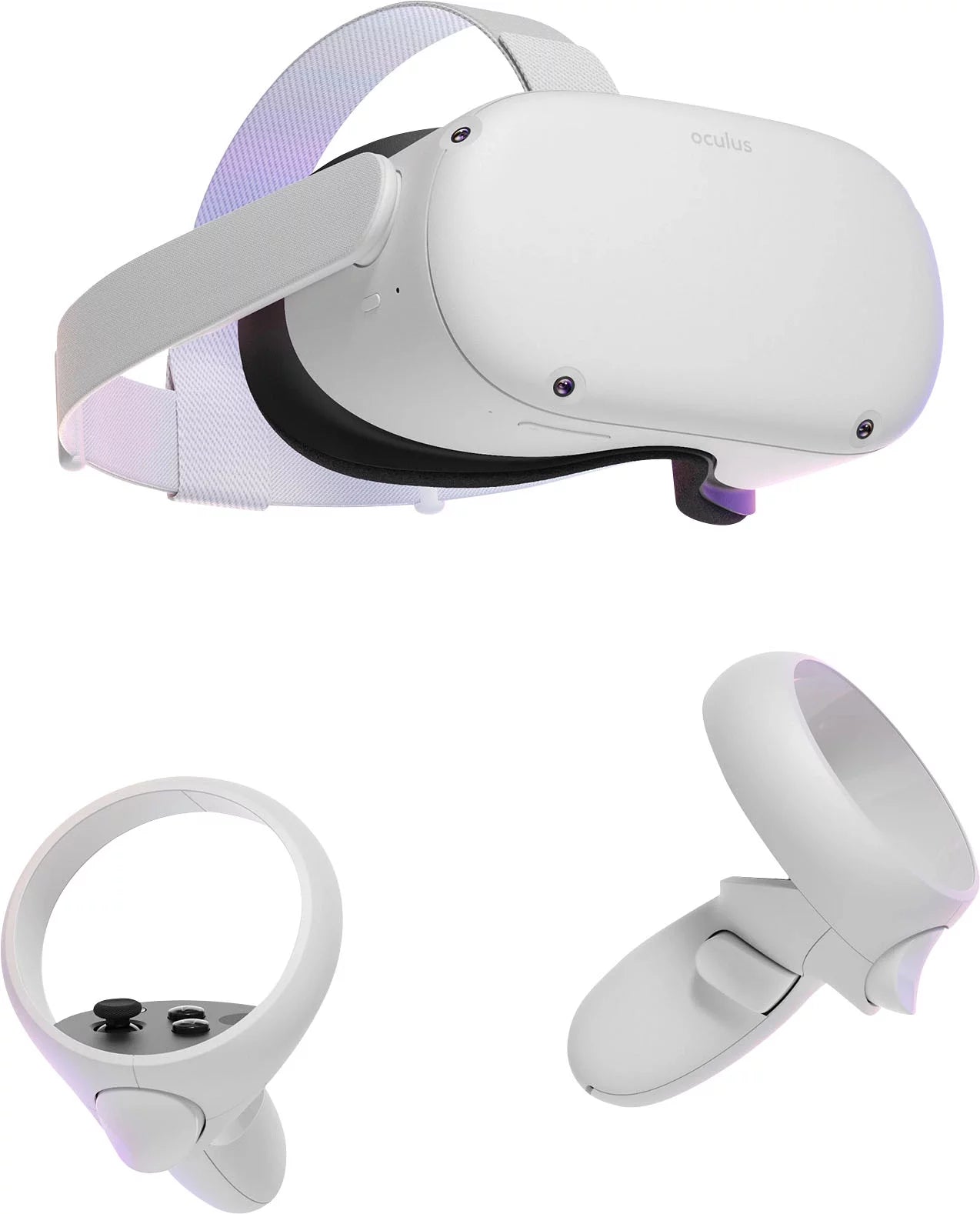2023 Quest 2 All-In-One VR Headset, 128GB SSD, Holiday Family Bundle: Marxsol Carrying Case, Earphone, Link Cable, Touch Controllers with Grip Cover,Knuckle & Hand Strap Lens Cover
